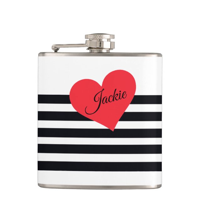 Modern Namn-Chic-cute med stripe-Personlig Fickplunta (Framsidan)