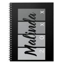 Modern Namn-design - minimal svartvitt och Silver