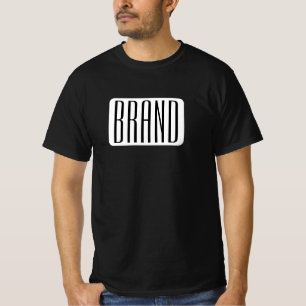 Modern Namn eller Editable Brand Namn för företag T Shirt