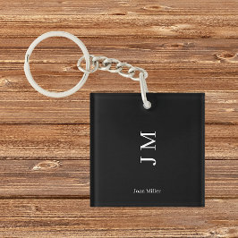 Modern Namn & Initialer Black