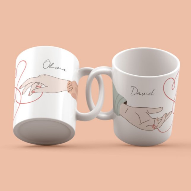 Modern Namn Kärlek Illustration-elegant Mugg (Skapare uppladdad)
