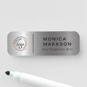 Modern Namn, Logotyp och Namn bricka Namnbricka