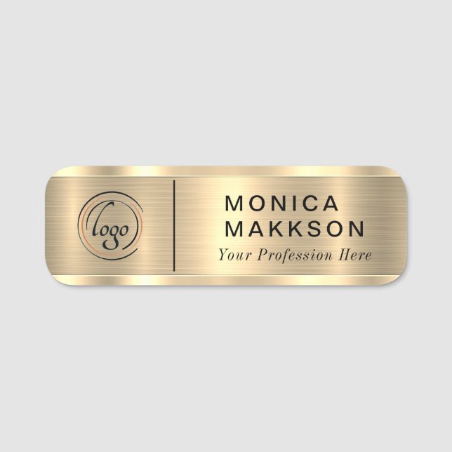 Modern Namn, Logotyp och Namn bricka Namnbricka (Framsida)