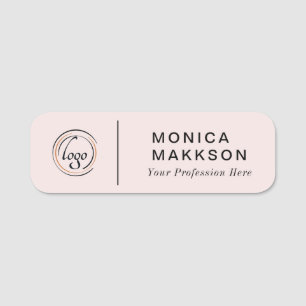 Modern Namn, Logotyp och Namn bricka Namnbricka