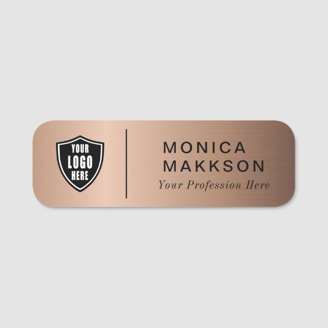 Modern Namn, Logotyp och Namn bricka Namnbricka (Framsida)