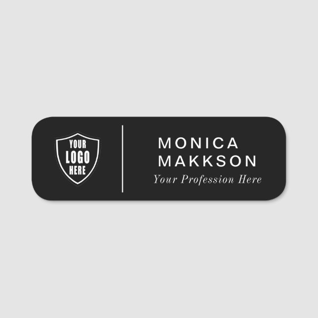 Modern Namn, Logotyp och Namn bricka Namnbricka (Framsida)