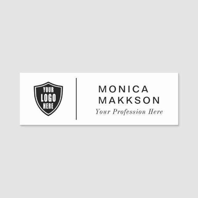Modern Namn, Logotyp och titel Namnbricka (Framsida)