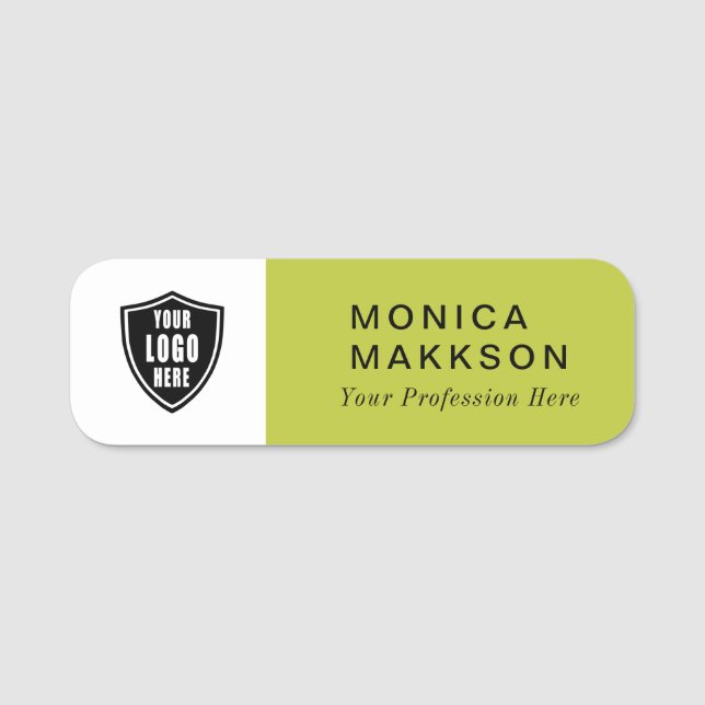 Modern Namn, Logotyp och titel Namnbricka (Framsida)