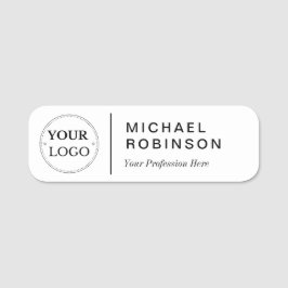 Modern Namn, Logotyp och titel Namnbricka