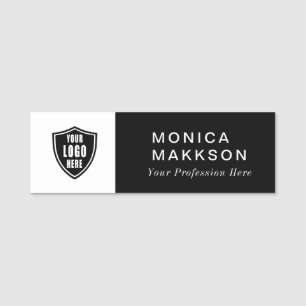 Modern Namn, Logotyp och titel Namnbricka