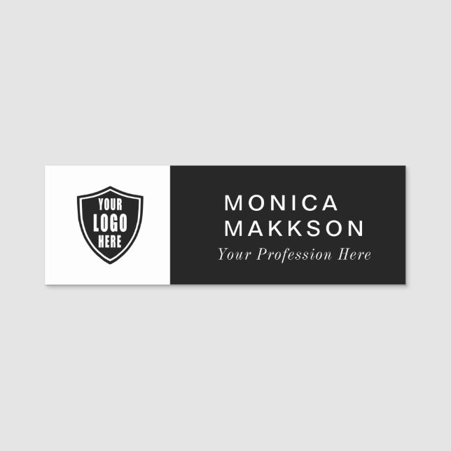 Modern Namn, Logotyp och titel Namnbricka (Framsida)
