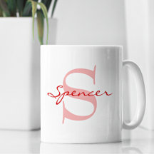 Modern Namn & Monogram - klassiskt initialt