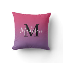 Modern Namn Monogram-Rosa till Lila-gradient