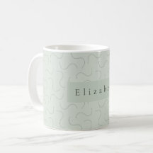 Modern Namn Mugg Sagegrön
