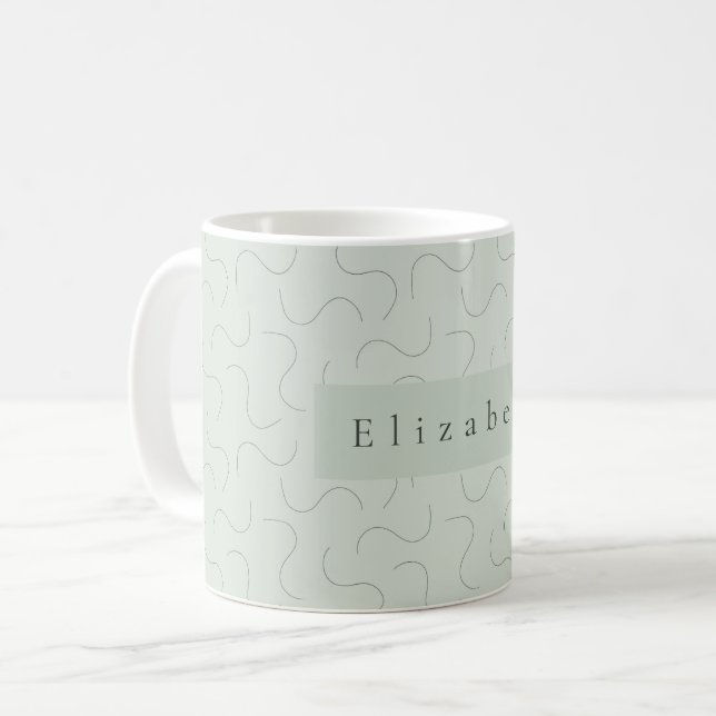 Modern Namn Mugg Sagegrön (Framsida vänster)
