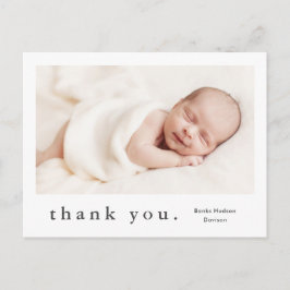 Modern Namn Photo Baby Vykort