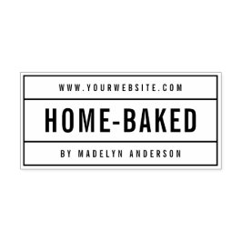 Modern Namn-webbplats med fetstil - baksida Självfärgande Stämpel