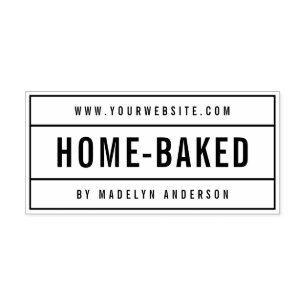 Modern Namn-webbplats med fetstil - baksida Självfärgande Stämpel