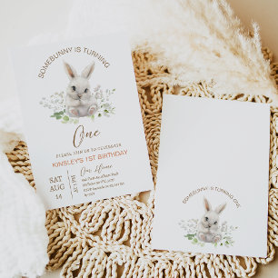 Modern nån Bunny håller på att bli en första födel Inbjudningar