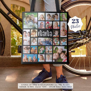 Modern Nana 23 Photo Collage Anpassningsbar Färg T Tygkasse