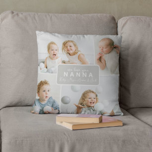 Modern Nanna 4 Foto Grå Kudde