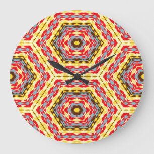 Modern Native American 10 Clock Stor Klocka