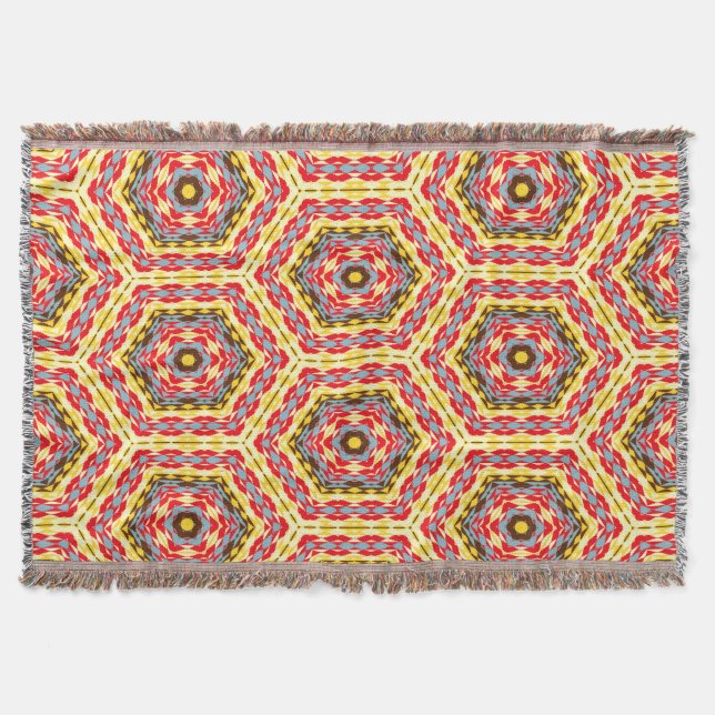 Modern Native American 10 Throw Blanket Mysfilt (Framsidan)