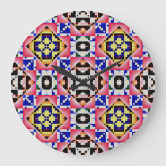 Modern Native American 11 Clock Stor Klocka