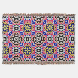 Modern Native American 11 Throw Blanket Mysfilt