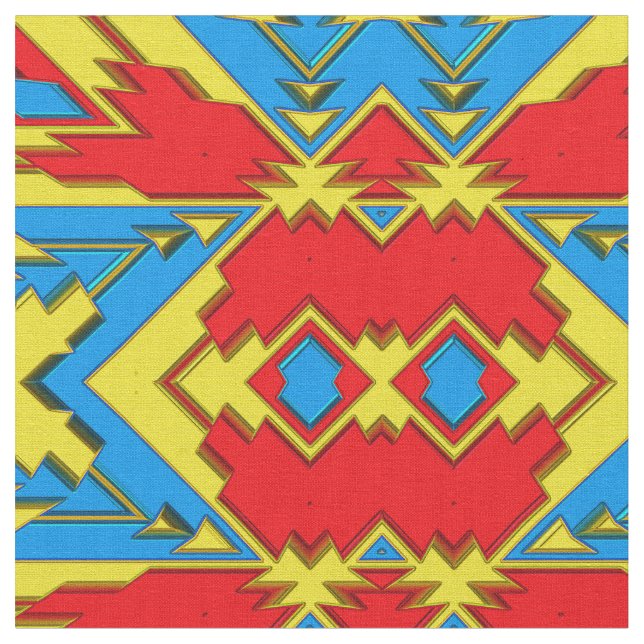 Modern Native American 12 Anpassningsbars Fabric Tyg (Närbild)
