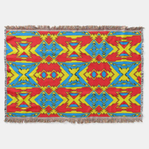 Modern Native American 12 Throw Blanket Mysfilt