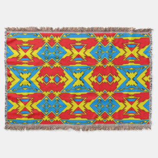 Modern Native American 12 Throw Blanket Mysfilt