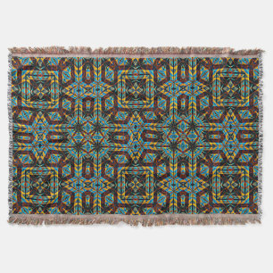 Modern Native American 18 Throw Blanket Mysfilt