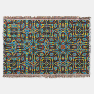 Modern Native American 18 Throw Blanket Mysfilt