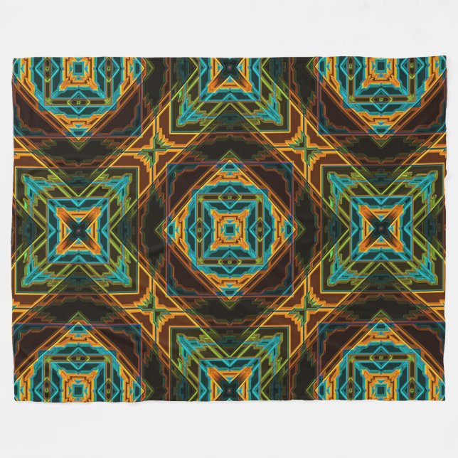 Modern Native American 19 Fleecefilt (Framsidan (Horisontell))