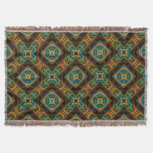 Modern Native American 19 Throw Blanket Mysfilt