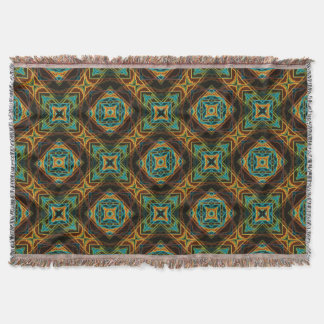 Modern Native American 19 Throw Blanket Mysfilt