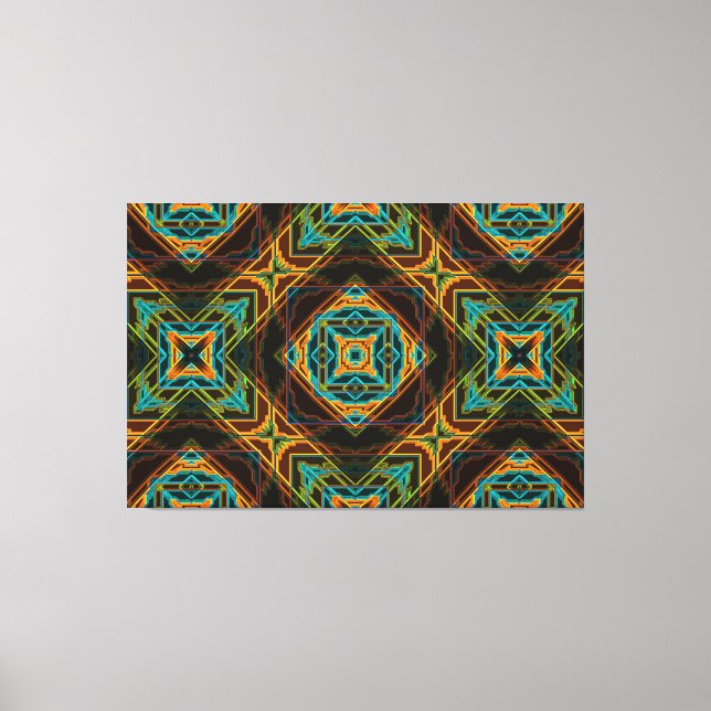 Modern Native American 19 Wrapped Canvas (Framsida)