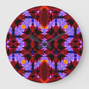Modern Native American 1 Clock Stor Klocka