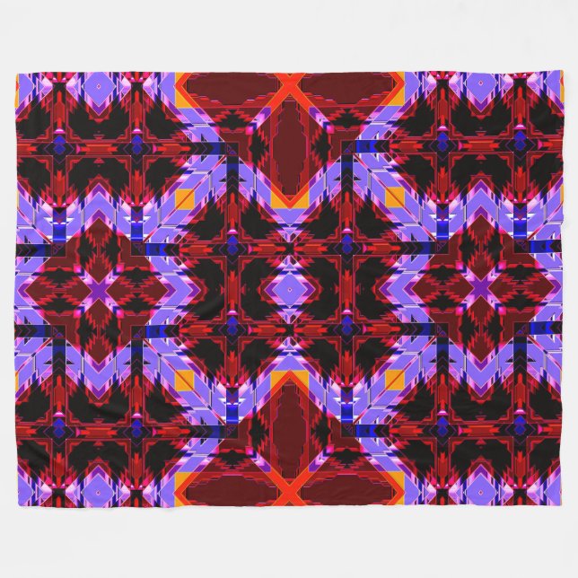 Modern Native American 1 Fleecefilt (Framsidan (Horisontell))