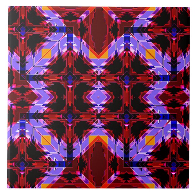 Modern Native American 1 Tile Kakelplatta (Framsidan)