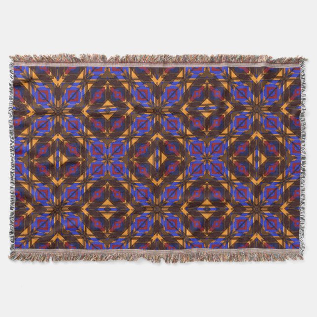 Modern Native American 24 Throw Blanket Mysfilt (Framsidan)