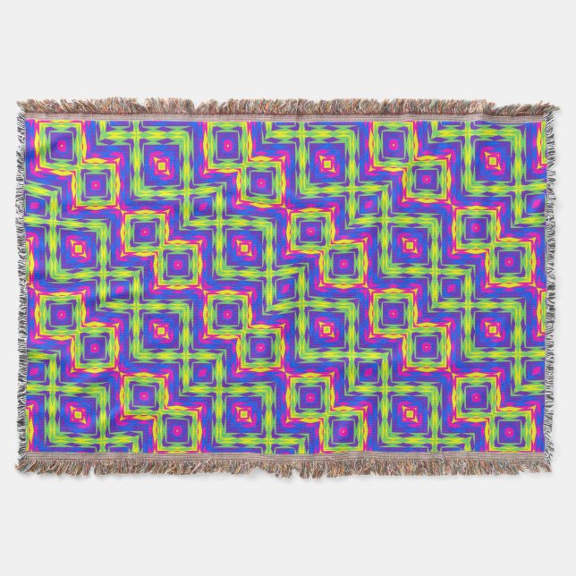 Modern Native American 25 Throw Blanket Mysfilt (Framsidan)