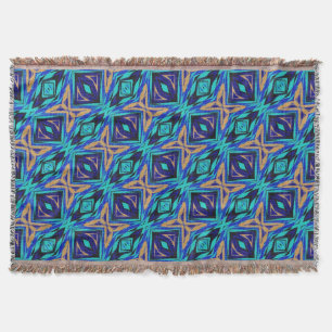 Modern Native American 26 Throw Blanket Mysfilt