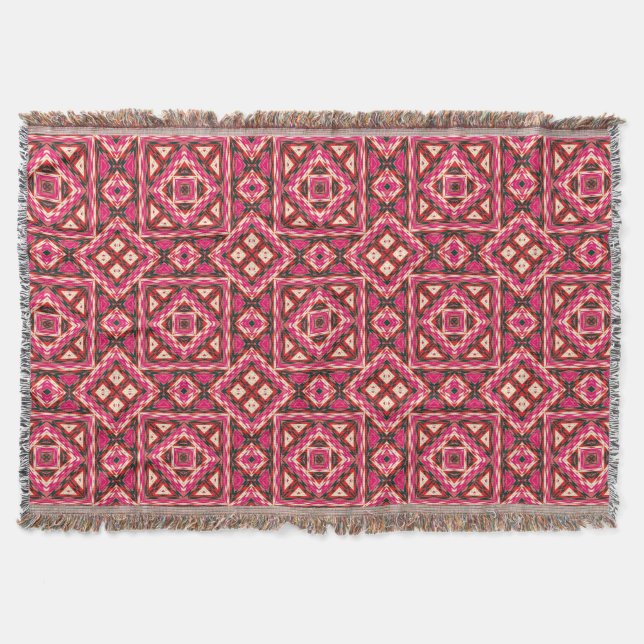 Modern Native American 27 Throw Blanket Mysfilt (Framsidan)