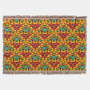 Modern Native American 28 Throw Blanket Mysfilt