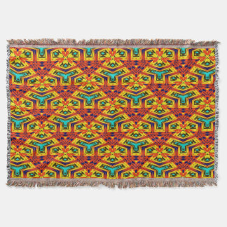 Modern Native American 28 Throw Blanket Mysfilt