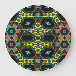 Modern Native American 2 Clock Stor Klocka