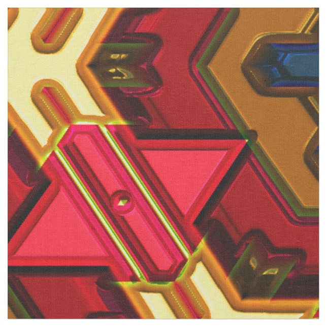 Modern Native American 4 Anpassningsbar Fabric Tyg (Närbild)