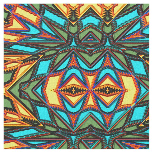 Modern Native American 7 Anpassningsbar Fabric Tyg (Närbild)